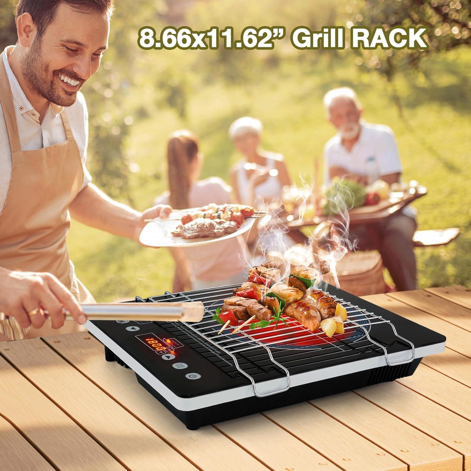 imageVBGK Cooling Rack Heavy Duty Stainless Steel Wire Rack for Baking Grilling Roasting Drying Nonstick 1181quotx866quot Oven ampamp Dishwasher Safe Compatible with Electric Cooktop