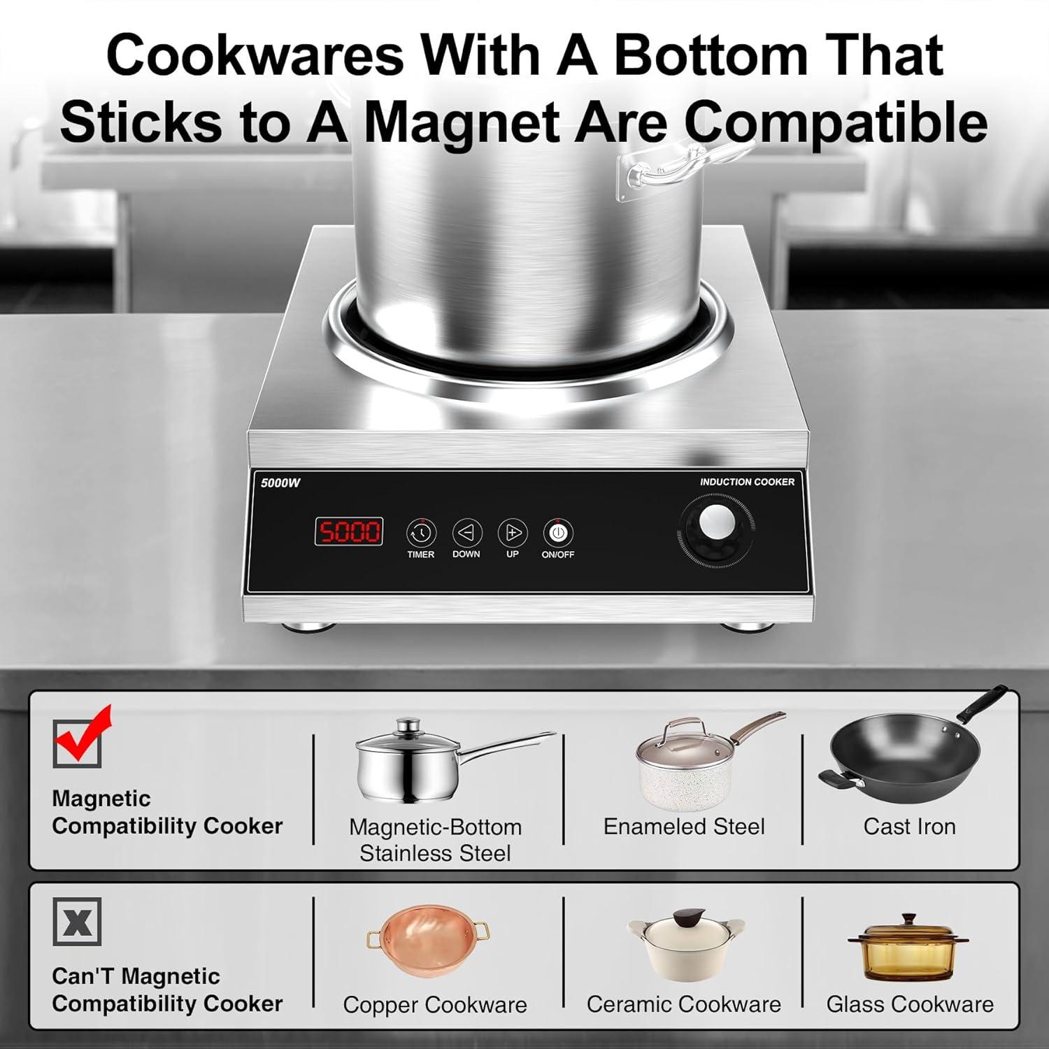 imageVBGK Induction Cooktop1800W Hot Plate for CookingInduction Stove Top with LCD Sensor Touch Control9 Temp LevelsChild Safety Lock ampamp Timer 110V Single Burner Electric CooktopFine