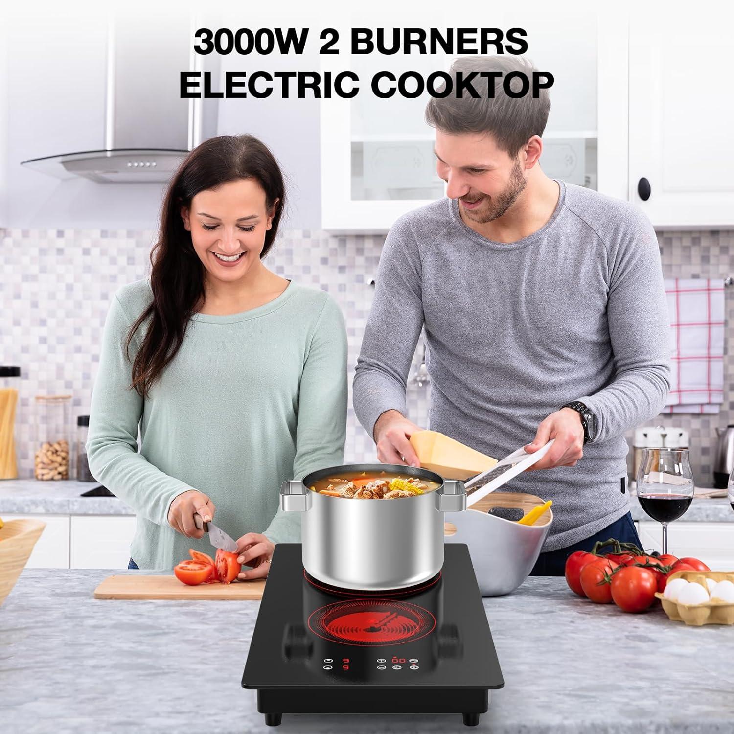 imageVBGK Portable induction Cooktop110V Single Burner Induction Stove Top1800W Induction Hot Plate Electric Burner7 Power Levels Kids Lock ampamp TimerLED touch controlOverheat ProtectionFine