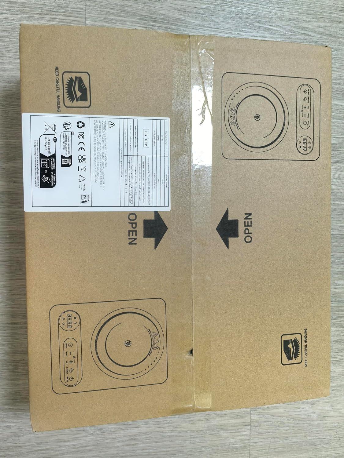 imageVBGK Single Burner Electric Cooktop110V 1800W Electric Stove Top with LED Touch Control 10 Power Levels 4 hTimer Safety LockPortable single burner cooktop