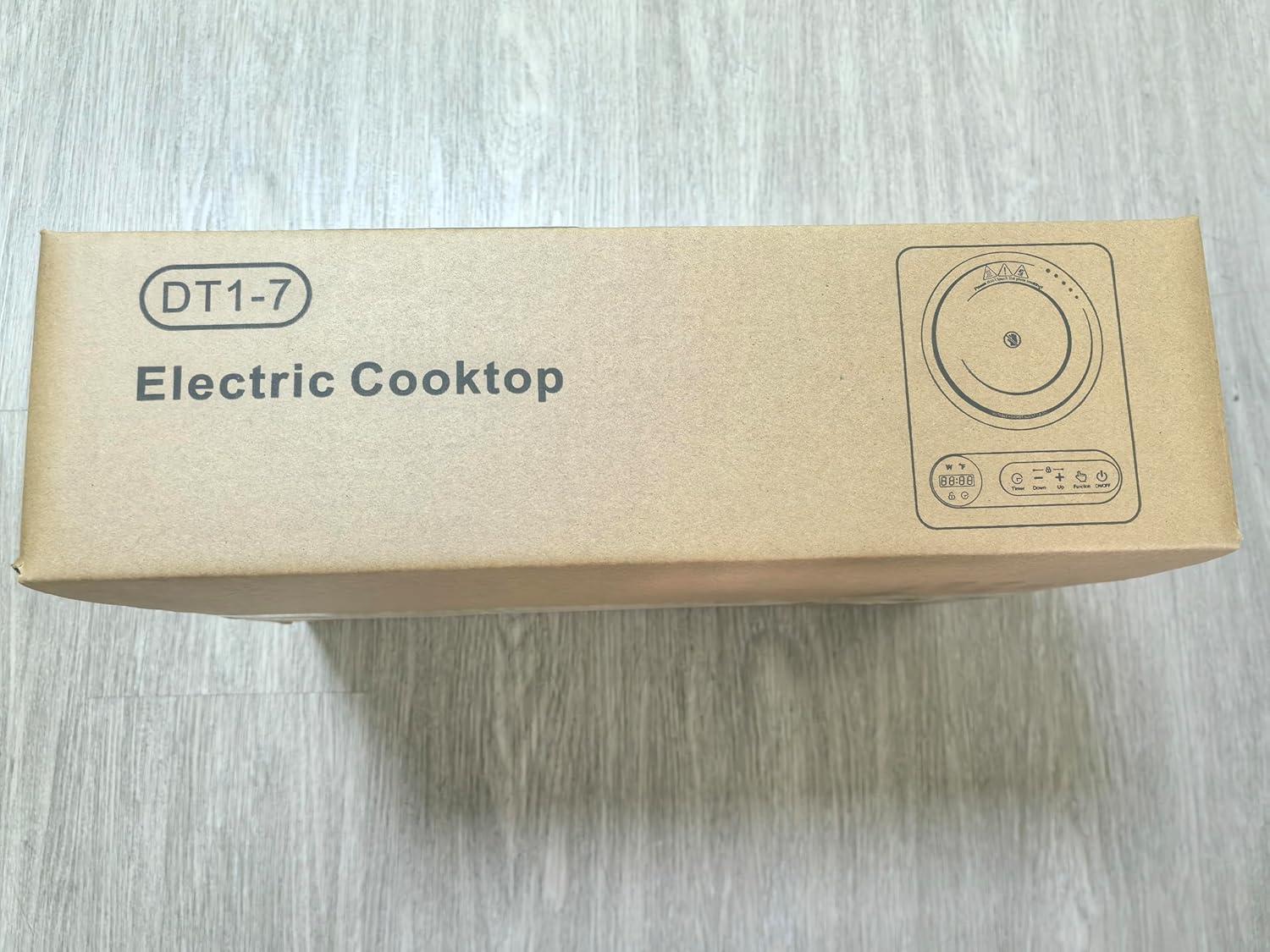 imageVBGK Single Burner Electric Cooktop110V 1800W Electric Stove Top with LED Touch Control 10 Power Levels 4 hTimer Safety LockPortable single burner cooktop