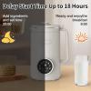 imageVBGK 8 in 1 Automatic Nut Milk Maker Blender with 20 Blades 40oz Homemade Coconut Soy Oat Almond Plant Based Milks and NonDairy Beverages with18H Delay StartKeep WarmBoil WaterSelfCleaning