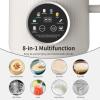 imageVBGK 8 in 1 Automatic Nut Milk Maker Blender with 20 Blades 40oz Homemade Coconut Soy Oat Almond Plant Based Milks and NonDairy Beverages with18H Delay StartKeep WarmBoil WaterSelfCleaning