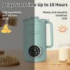 imageVBGK 8 in 1 Nut Milk Maker Blender With 20 Bladers40oz Soy Almond Oat Coconut Plant Based and Non Dairy Beverages Automatic Soybean Machine With Delay StartKeep WarmBoil WaterAutoclean