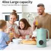 imageVBGK 8 in 1 Nut Milk Maker Blender With 20 Bladers40oz Soy Almond Oat Coconut Plant Based and Non Dairy Beverages Automatic Soybean Machine With Delay StartKeep WarmBoil WaterAutoclean