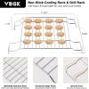 imageVBGK Cooling Rack Heavy Duty Stainless Steel Wire Rack for Baking Grilling Roasting Drying Nonstick 1181quotx866quot Oven ampamp Dishwasher Safe Compatible with Electric Cooktop