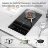imageVBGK Double Induction Cooktop 2300W 110V 2 burner Induction Cooktop with LED Touch Screen 9 Levels Settings induction hot plate with Child Safety Lock ampamp Timer