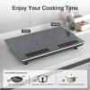 imageVBGK Double Induction Cooktop 24 inch 4000W Electric cooktop with hot plate induction stove top with LED Touch Screen 9 Levels Settings with Child Safety Lock ampamp Timer 110V Induction cooktop 2 burner