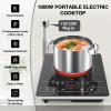 imageVBGK Double Induction Cooktop110V 2300W 2 burner induction cooktop2 burner Hot Plate Electric burner with LCD Touch Screen 9 Levels Settings Child Safety Lock ampamp TimerSingle Burner Electric Cooktop