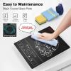imageVBGK Double Induction Cooktop110V 2300W 2 burner induction cooktop2 burner Hot Plate Electric burner with LCD Touch Screen 9 Levels Settings Child Safety Lock ampamp TimerSingle Burner Electric Cooktop