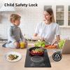 imageVBGK Double Induction Cooktop110V 2300W 2 burner induction cooktop2 burner Hot Plate Electric burner with LCD Touch Screen 9 Levels Settings Child Safety Lock ampamp Timer2 Burner induction cooktop
