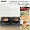 imageVBGK Double Induction Cooktop110V 4000W Electric burner2 burner Hot Plate LED Sensor Touch EnergySaving induction stove top with Child Safety Lock ampamp Timer 2 burner induction cooktop