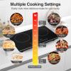 imageVBGK Electric Cooktop 36 inchBuiltin 36 inch Electric Cooktop 8000W Power Control by Knob 36 induction cooktop with 9 Power Levels with Child Safety Lock TimerOverTemperature 220V240V2 Burner Induction Cooktop