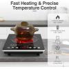 imageVBGK Electric Cooktop110V Electric Stove TopSingle Burner LED Touch Control9 Power Levels Kids Lock ampampTimerOverheat Protection1800W Portable Induction Cooktop