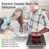 imageVBGK Electric Cooktop110V Electric Stove TopSingle Burner LED Touch Control9 Power Levels Kids Lock ampampTimerOverheat Protection1800W Portable Induction Cooktop