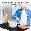 imageVBGK Electric cooktop 30 inch 5 burner Electric Stove Builtin and Countertop Stove Top LED Touch Screen9 Heating Level Timer ampamp Kid Safety Lock 240V 30 inch cooktop