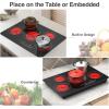 imageVBGK Electric cooktop 30 inch 5 burner Electric Stove Builtin and Countertop Stove Top LED Touch Screen9 Heating Level Timer ampamp Kid Safety Lock 240V 30 inch cooktop