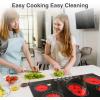 imageVBGK Electric cooktop 36 inch240V 8600W 36 inch Induction CooktopBuiltin and Countertop Electric Stove TopKnob Control 9 Heating Level Timer ampamp Kid Safety Lock