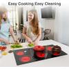 imageVBGK Electric cooktop 36 inch240V 8600W 36 inch Induction CooktopBuiltin and Countertop Electric Stove TopKnob Control 9 Heating Level Timer ampamp Kid Safety Lock