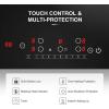 imageVBGK Electric cooktop 36 inchElectric Stove burnerBuiltin and Countertop Stove Top LED Touch Screen9 Heating Level Timer ampamp Kid Safety Lock Touch Control240V 8600W Cooktop