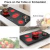 imageVBGK Electric cooktop 36 inchElectric Stove burnerBuiltin and Countertop Stove Top LED Touch Screen9 Heating Level Timer ampamp Kid Safety Lock Touch Control240V 8600W Cooktop