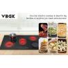 imageVBGK Electric cooktop 36 inchElectric Stove burnerBuiltin and Countertop Stove Top LED Touch Screen9 Heating Level Timer ampamp Kid Safety Lock Touch Control240V 8600W Cooktop