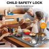 imageVBGK Food Heating Padsurface heating silicone electric heating tray10 stage temperature control 12 hours timer with Child Lock curling and portable for party buffet dailyHome Travel