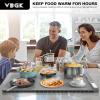 imageVBGK Food Heating Padsurface heating silicone electric heating tray10 stage temperature control 12 hours timer with Child Lock curling and portable for party buffet dailyHome Travel