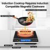 imageVBGK Induction Cooktop1800W Hot Plate for CookingInduction Stove Top with LCD Sensor Touch Control9 Temp LevelsChild Safety Lock ampamp Timer 110V Single Burner Electric CooktopFine