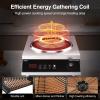 imageVBGK Induction Cooktop1800W Hot Plate for CookingInduction Stove Top with LCD Sensor Touch Control9 Temp LevelsChild Safety Lock ampamp Timer 110V Single Burner Electric CooktopFine