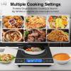 imageVBGK Induction Cooktop1800W Hot Plate for CookingInduction Stove Top with LCD Sensor Touch Control9 Temp LevelsChild Safety Lock ampamp Timer 110V Single Burner Electric CooktopFine