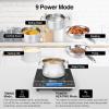 imageVBGK Induction Cooktop1800W Hot Plate for CookingInduction Stove Top with LCD Sensor Touch Control9 Temp LevelsChild Safety Lock ampamp Timer 110V Single Burner Electric CooktopFine