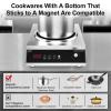 imageVBGK Induction Cooktop1800W Hot Plate for CookingInduction Stove Top with LCD Sensor Touch Control9 Temp LevelsChild Safety Lock ampamp Timer 110V Single Burner Electric CooktopFine