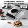 imageVBGK Induction Cooktop1800W Hot Plate for CookingInduction Stove Top with LCD Sensor Touch Control9 Temp LevelsChild Safety Lock ampamp Timer 110V Single Burner Electric CooktopFine