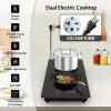 imageVBGK Portable induction Cooktop110V Single Burner Induction Stove Top1800W Induction Hot Plate Electric Burner7 Power Levels Kids Lock ampamp TimerLED touch controlOverheat ProtectionFine