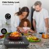 imageVBGK Portable induction Cooktop110V Single Burner Induction Stove Top1800W Induction Hot Plate Electric Burner7 Power Levels Kids Lock ampamp TimerLED touch controlOverheat ProtectionFine