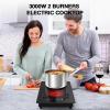imageVBGK Portable induction Cooktop110V Single Burner Induction Stove Top1800W Induction Hot Plate Electric Burner7 Power Levels Kids Lock ampamp TimerLED touch controlOverheat ProtectionFine