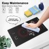 imageVBGK Portable induction Cooktop110V Single Burner Induction Stove Top1800W Induction Hot Plate Electric Burner7 Power Levels Kids Lock ampamp TimerLED touch controlOverheat ProtectionFine