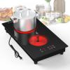 imageVBGK Portable induction Cooktop110V Single Burner Induction Stove Top1800W Induction Hot Plate Electric Burner7 Power Levels Kids Lock ampamp TimerLED touch controlOverheat ProtectionFine