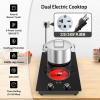 imageVBGK Portable induction Cooktop110V Single Burner Induction Stove Top1800W Induction Hot Plate Electric Burner7 Power Levels Kids Lock ampamp TimerLED touch controlOverheat ProtectionFine