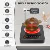 imageVBGK Single Burner Electric Cooktop110V 1800W Electric Stove Top with LED Touch Control 10 Power Levels 4 hTimer Safety LockPortable single burner cooktop