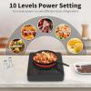 imageVBGK Single Burner Electric Cooktop110V 1800W Electric Stove Top with LED Touch Control 10 Power Levels 4 hTimer Safety LockPortable single burner cooktop