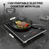 imageVBGK Single Burner Electric Cooktop110V 1800W Electric Stove Top with LED Touch ControlSingle electric burner 9 Power Levels 4 hTimer Safety LockOverheat protection