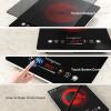 imageVBGK Single Burner Electric Cooktop110V 1800W Electric Stove Top with LED Touch ControlSingle electric burner 9 Power Levels 4 hTimer Safety LockOverheat protection