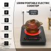 imageVBGK Single Burner Electric Cooktop110V 1800W Stove Top with LED Touch Control9 Power Levels Timer Safety Locksingle Electric burner Overheat protection