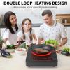 imageVBGK Single Burner Electric Cooktop110V 1800W Stove Top with LED Touch Control9 Power Levels Timer Safety Locksingle Electric burner Overheat protection
