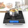 imageVBGK Induction Cooktop1800W Hot Plate for CookingInduction Stove Top with LCD Sensor Touch Control9 Temp LevelsChild Safety Lock ampamp Timer 110V Single Burner Electric CooktopFine
