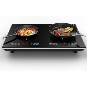 imageVBGK Double Induction Cooktop110V 4000W Electric burner2 burner Hot Plate LED Sensor Touch EnergySaving induction stove top with Child Safety Lock ampamp Timer 2 burner induction cooktop