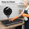 imageVBGK Electric Cooktop24 inch 220V Stove TopTouch and Knob ControlLED9 Power Levels Kids Lock ampTimerOverheat Protection5000W 3 burner electric cooktop2 Burner Induction Cooktop
