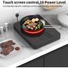 imageVBGK Electric Cooktop24 inch 220V Stove TopTouch and Knob ControlLED9 Power Levels Kids Lock ampTimerOverheat Protection5000W 3 burner electric cooktopSingle Electric Cooktop